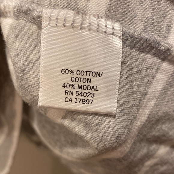 Banana Republic womens large gray and white striped tank top - Picture 4 of 6